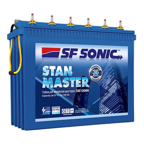 SF SONIC 200Ah Stan master SM20000 Battery inverter chennai
