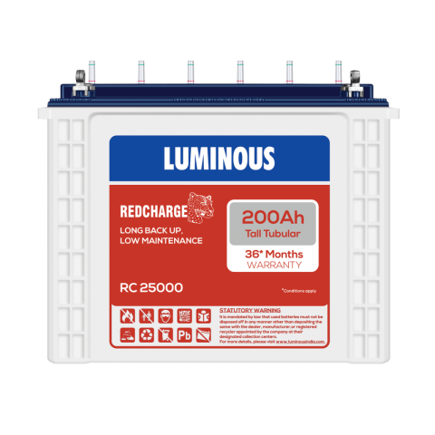 Luminous RC25000 Red charge 200Ah Battery inverter chennai 
